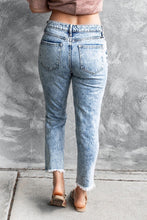 Load image into Gallery viewer, Distressed Acid Wash Jeans