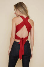 Load image into Gallery viewer, “Dreamer” Criss Cross Knit Crop