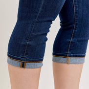 JUDY BLUE High Waisted Capri w/ Single Cuff - PLUS