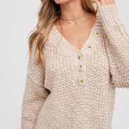 Thermal Henley Sweater