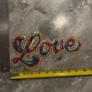Love Rainbow Sequin X-Large Patch (Valentine’s Collection)