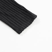 Wide Waistband Ribbed Knit Leggings