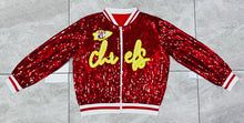 Load image into Gallery viewer, CHIEFS Sequin Bomber Jacket
