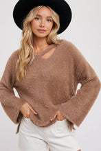 Load image into Gallery viewer, STRAPPY FRONT FUZZY PULLOVER
