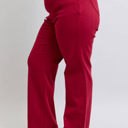 JUDY BLUE Heart Shaped Back Pockets High Waisted 90's Straight- PLUS