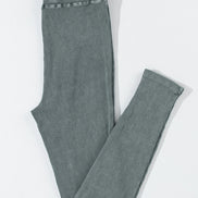 Vintage Washed Ribbed Leggings