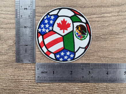 World Cup Host Soccer Ball Embroidered Patch (3 inch)