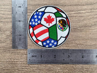 World Cup Host Soccer Ball Embroidered Patch (3 inch)