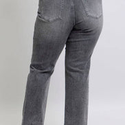 JUDY BLUE High Waisted Rhinestone Straight