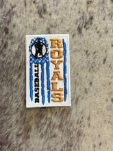 Load image into Gallery viewer, KC Royals Baseball Flag Patch
