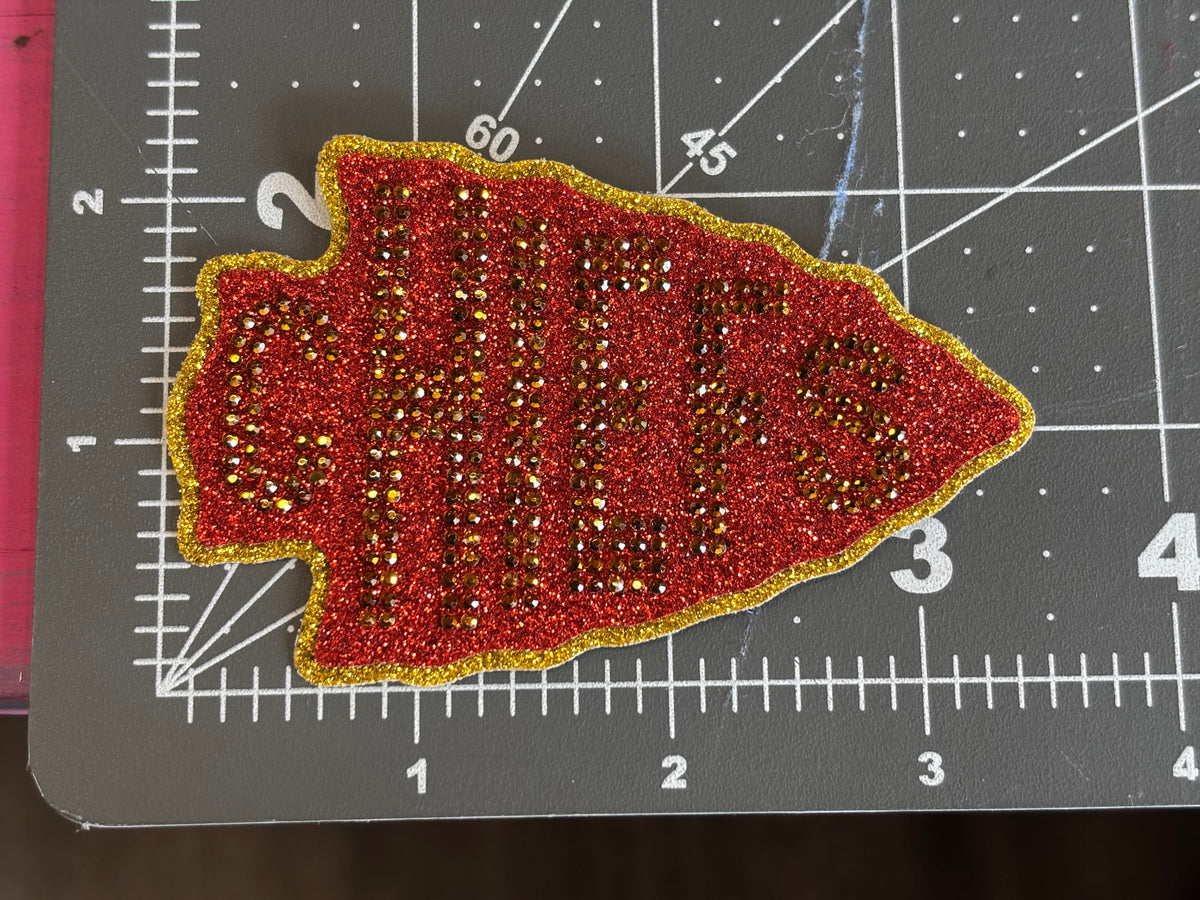Rhinestone Transfer Arrowhead Chiefs