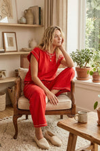 Load image into Gallery viewer, Scuba Contrast Stitch Lounge Pants ONLY (TOP Sold Separately)
