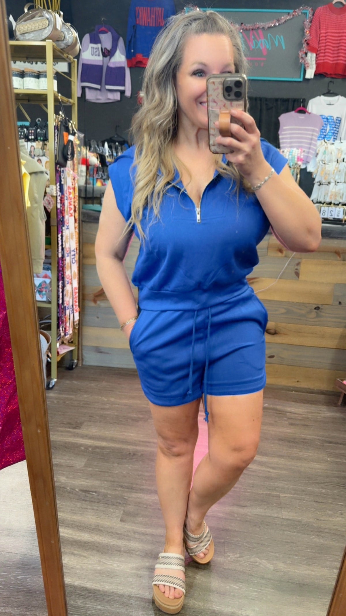 Blake Half Zip SHORTS only