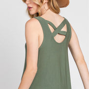 Criss Cross Back Dress