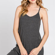 Front Patch Pocket Roll-Up Jumpsuit