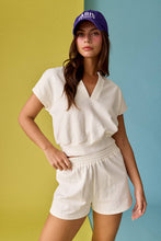 Load image into Gallery viewer, V-Neck Short Sleeve Top (Shorts Sold Separately)
