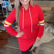 No Fumble Hooded Sweatshirt Dress