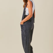 Washed Denim Overall Jumper
