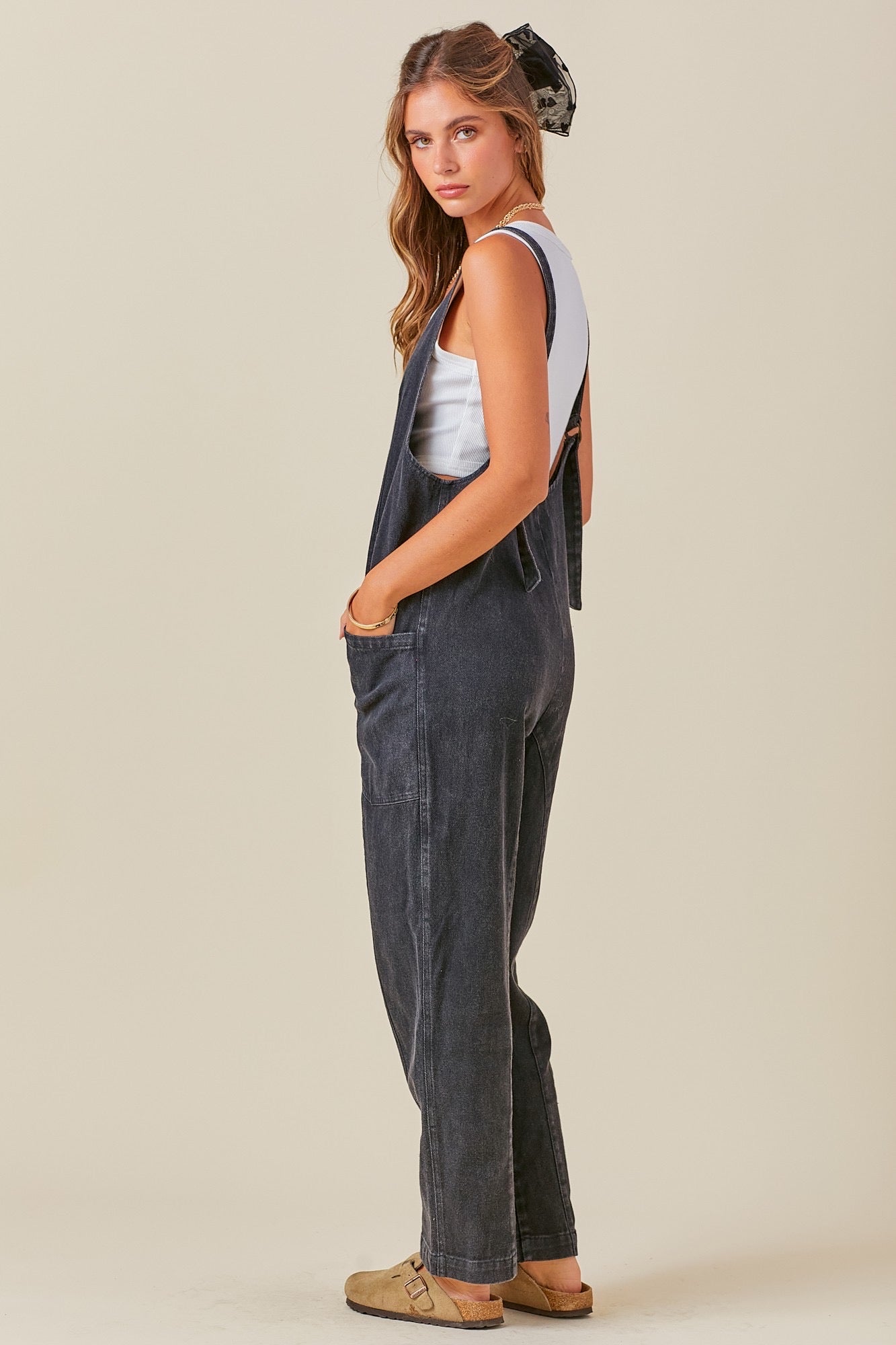 Washed Denim Overall Jumper