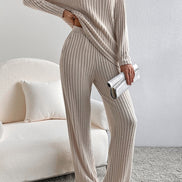 Ribbed Knit Two Piece Set