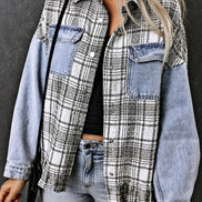 Plaid and Denim Jacket