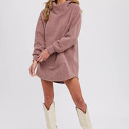 FLEECE HOODIE TUNIC