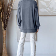 Ribbed Tunic Top w/Pockets