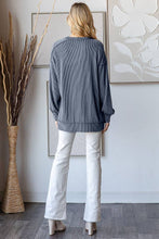 Load image into Gallery viewer, Ribbed Tunic Top w/Pockets
