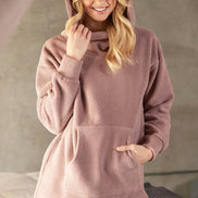 FLEECE HOODIE TUNIC