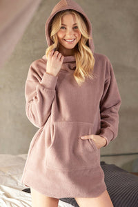 FLEECE HOODIE TUNIC