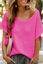 Load image into Gallery viewer, Knit Short Sleeve Sweater
