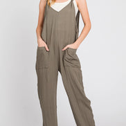 Front Pocketed Jumpsuit