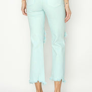RISEN High Rise Cropped Denim