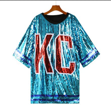 Load image into Gallery viewer, KC Sequin Shirt Dress
