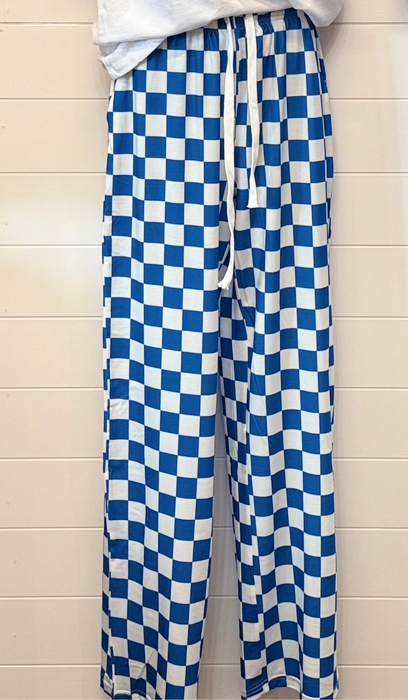 Checkered Royals Pants
