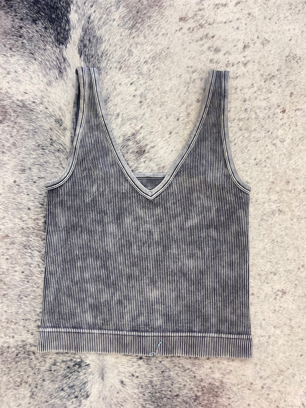 Reversible Neckline Cropped Tank