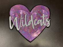 Load image into Gallery viewer, Wildcats Heart Sequin X-Large Patch
