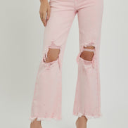 RISEN High Rise Cropped Denim