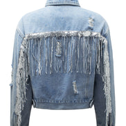 Fringe Denim Jacket