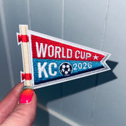 World Cup KC Pennant Embroidered Patch (3 inch)