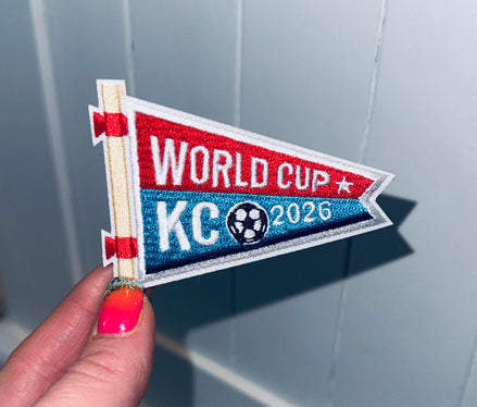 World Cup KC Pennant Embroidered Patch (3 inch)
