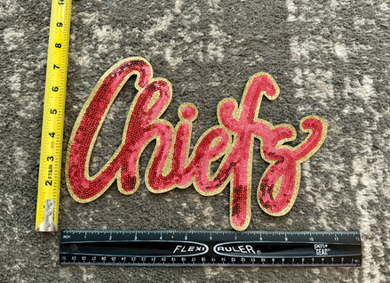 Chiefs Sequin X-Large Patch