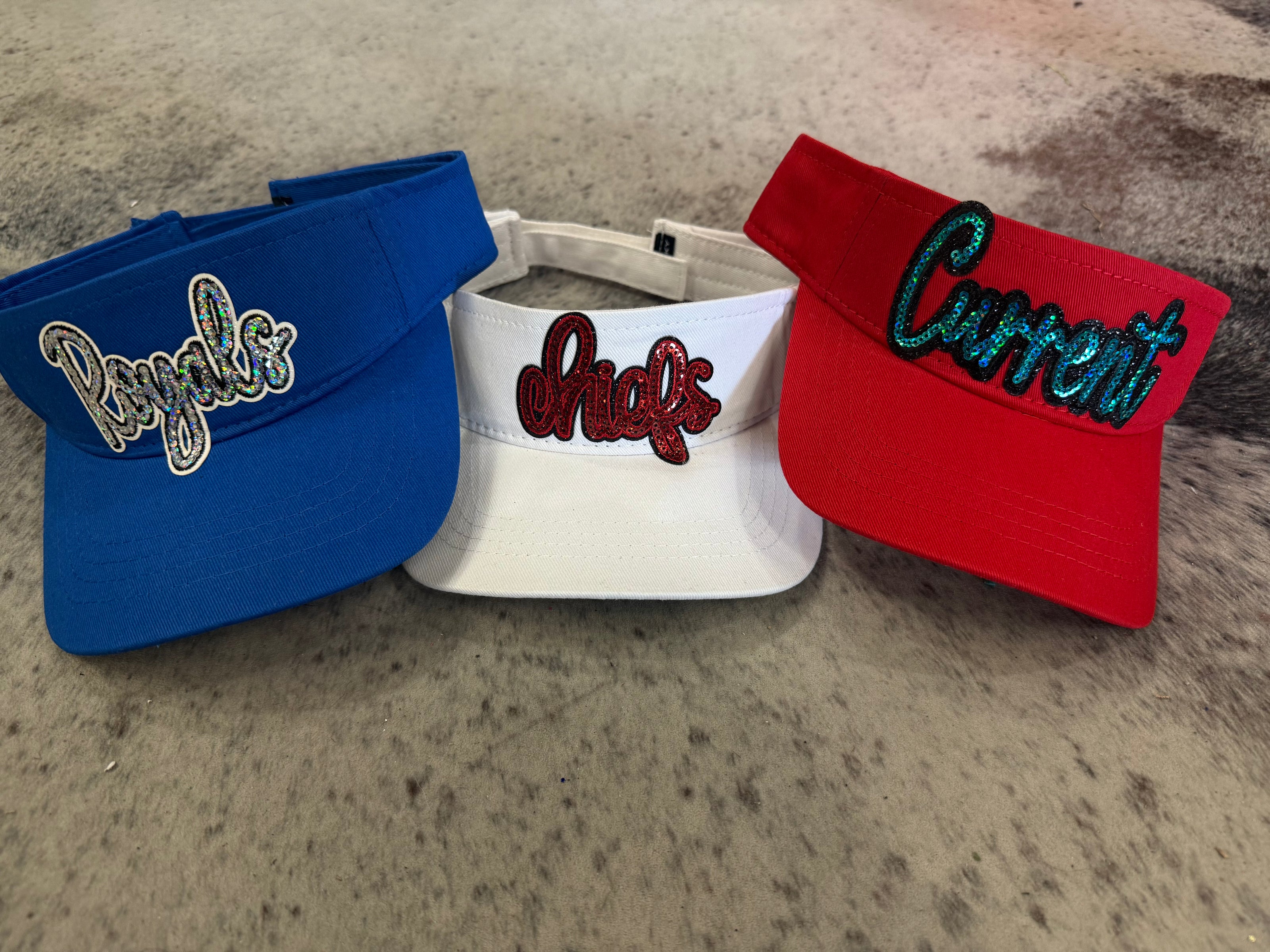 Kansas City Visors (Chiefs Royals and Current)