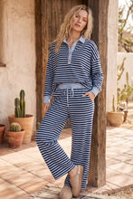 Load image into Gallery viewer, Soft Touch Lightweight Stripe Top ONLY (Wide Leg Pants Sold Separately)
