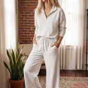 Scuba Wide Leg Pants (Half Zip Pullover Top Sold Separately)