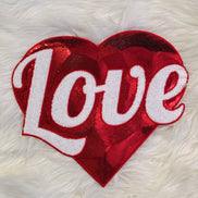 Sequin Heart Love X-Large Patch (Valentine’s Collection)
