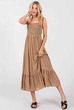 Load image into Gallery viewer, Smocked Ruffled Maxi Dress - ND40923
