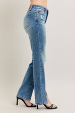 Load image into Gallery viewer, JUDY BLUE High Waisted Vintage Wash Front Seam &amp; Slit Straight
