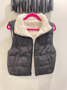 Reversible Vest with Sherpa