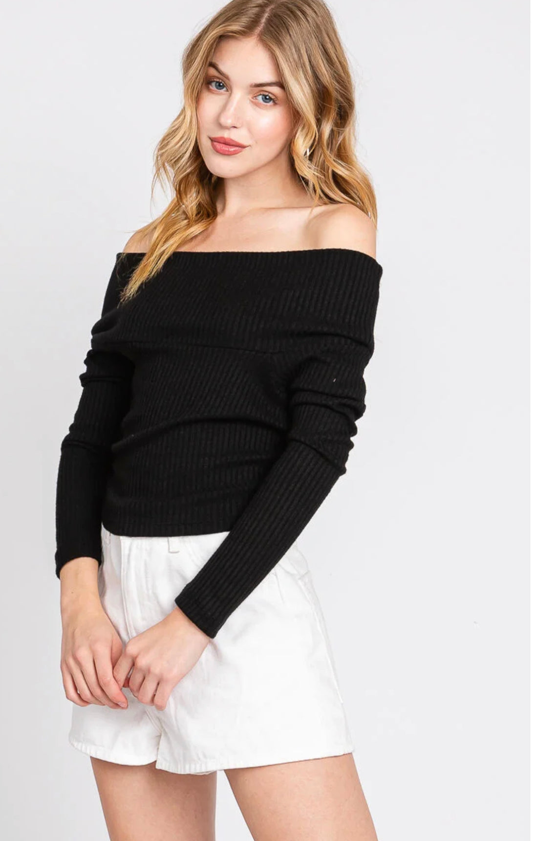 Off Shoulder Crop Top